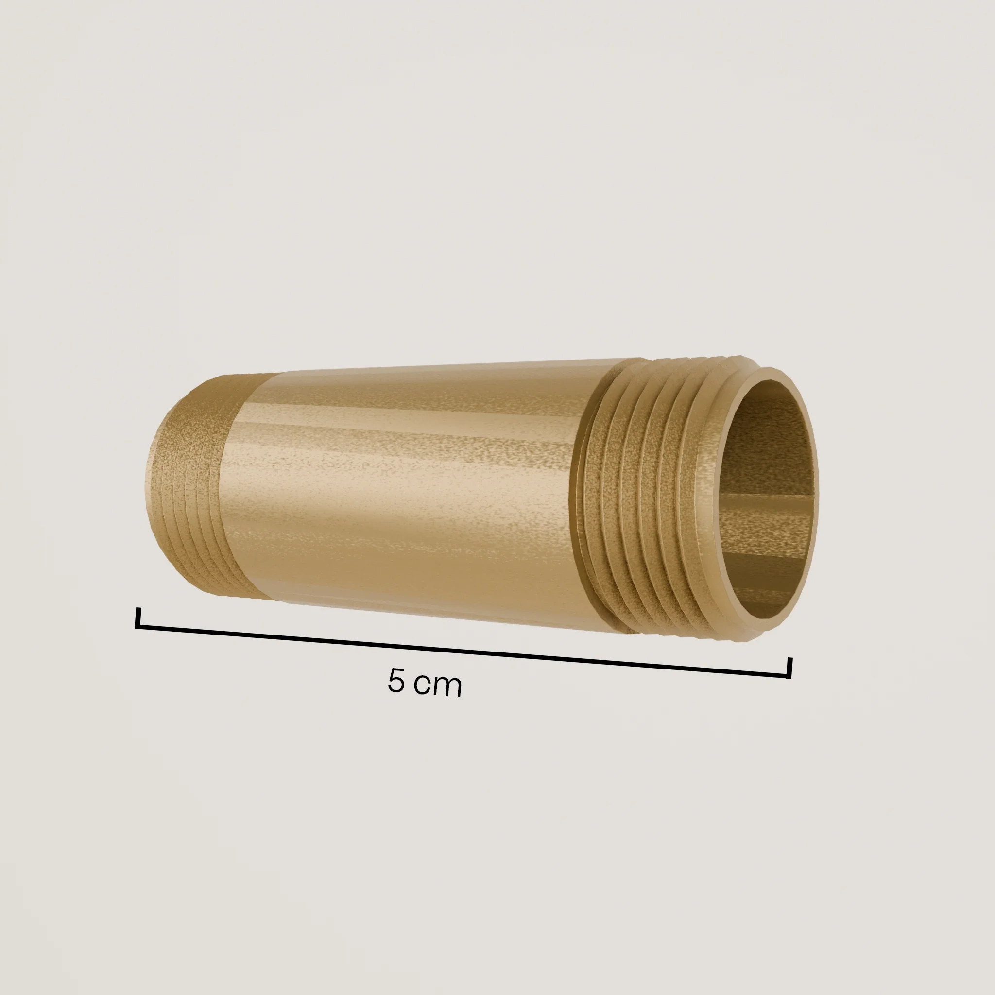3/4" waterleiding – gepoedercoat | malleable gietijzer | goud - Image 2