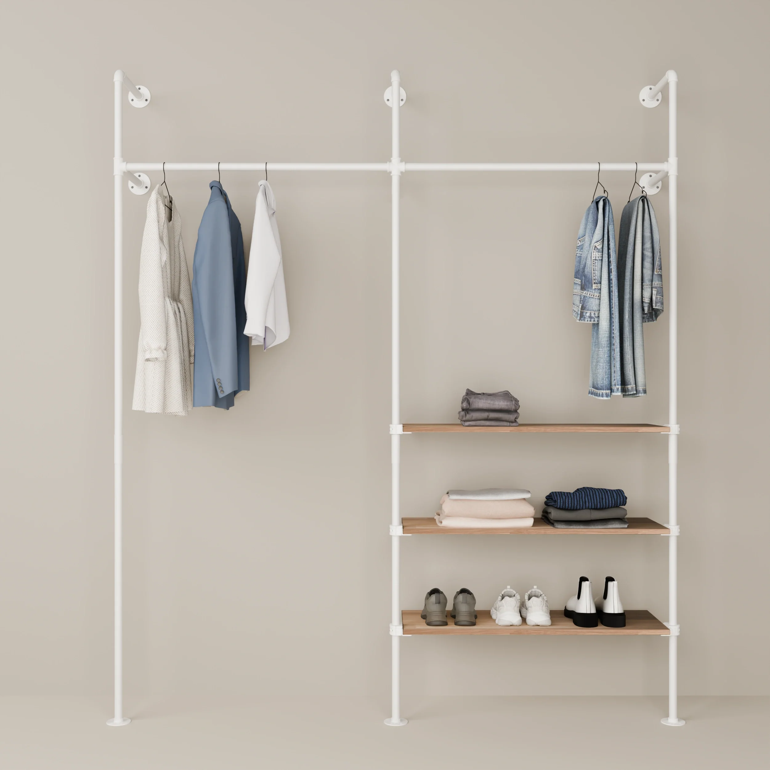 KIM 2 OAK – 3 planken | wit