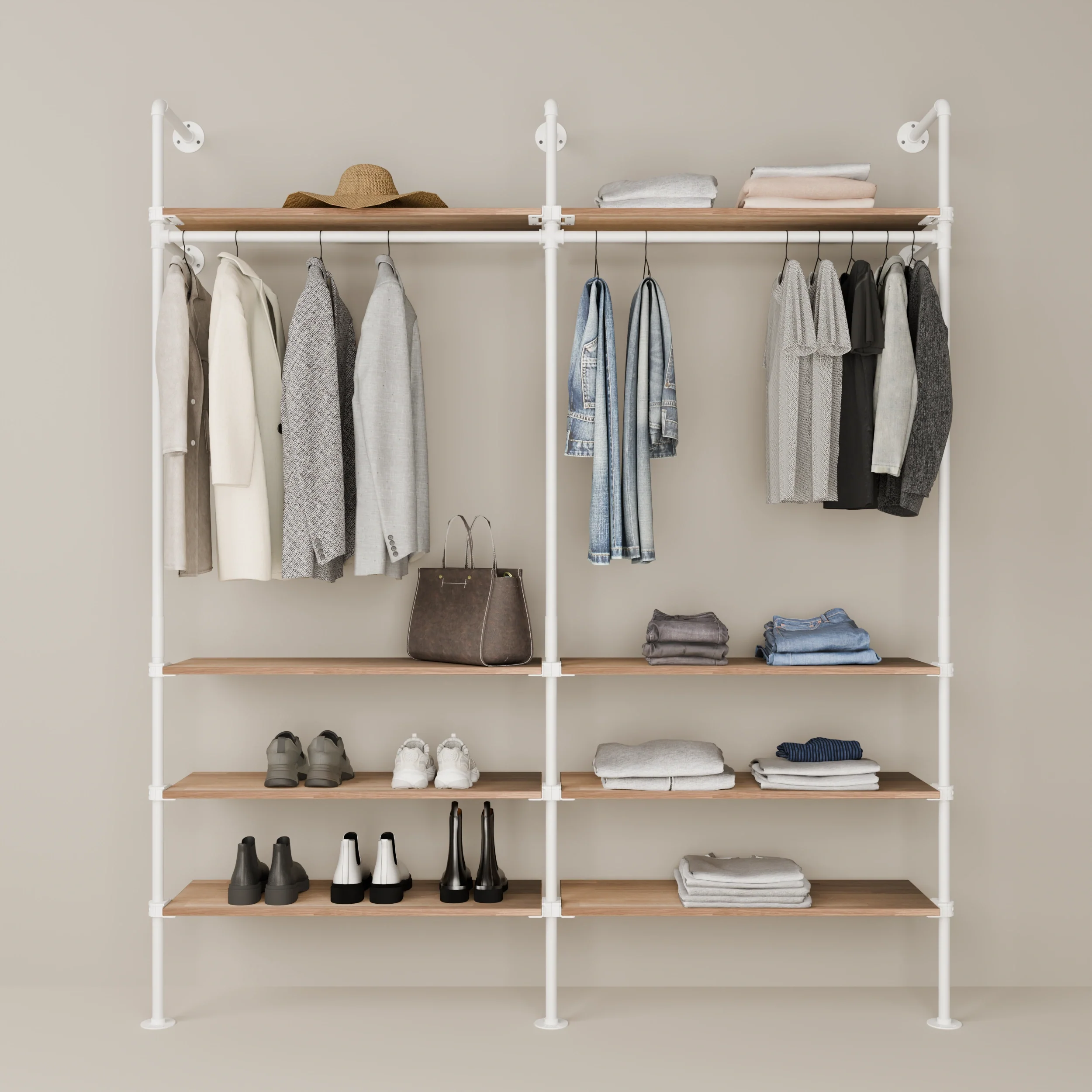 KIM 2 OAK – 8 Regalböden | wit