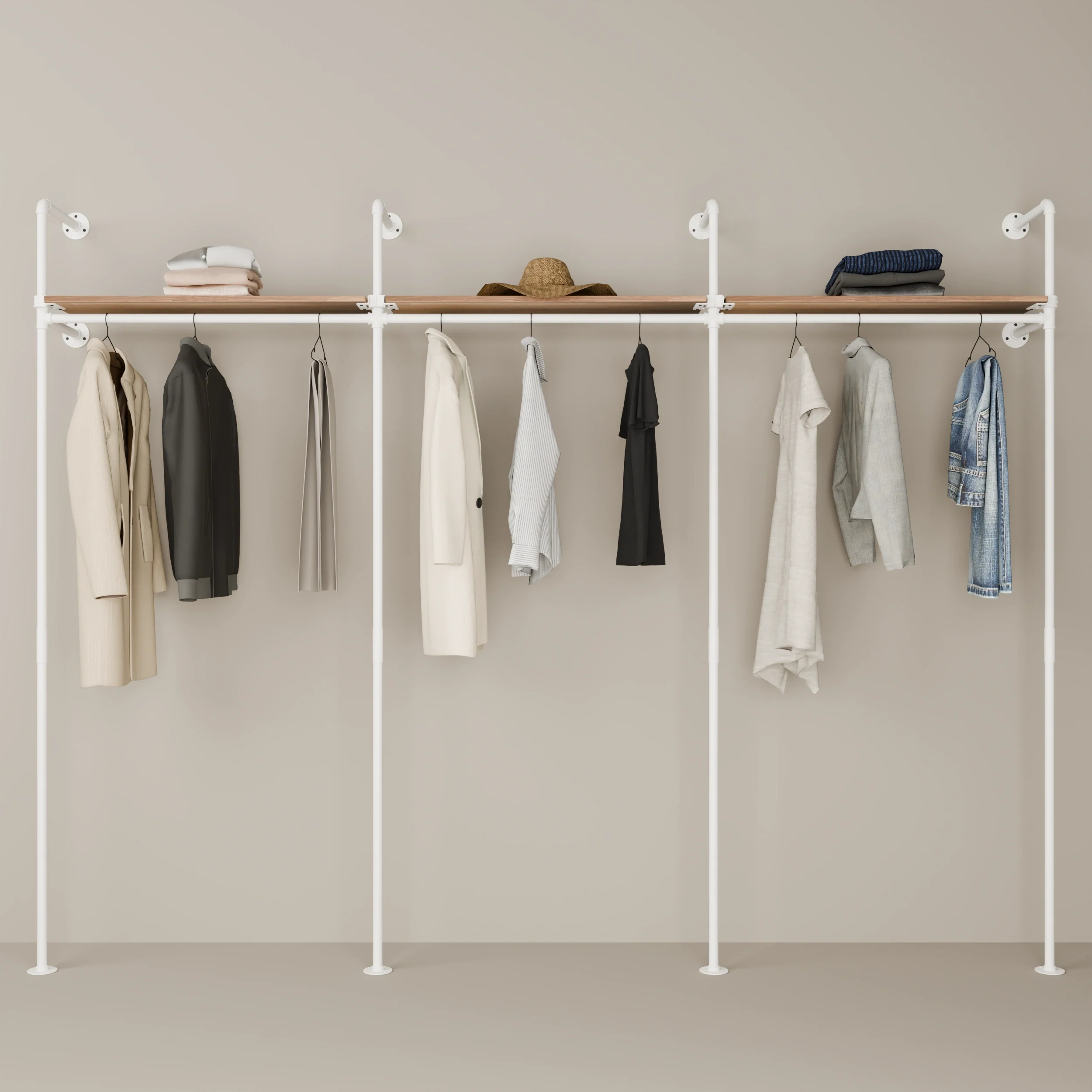 KIM 3 OAK – 3 bovenste planken | wit