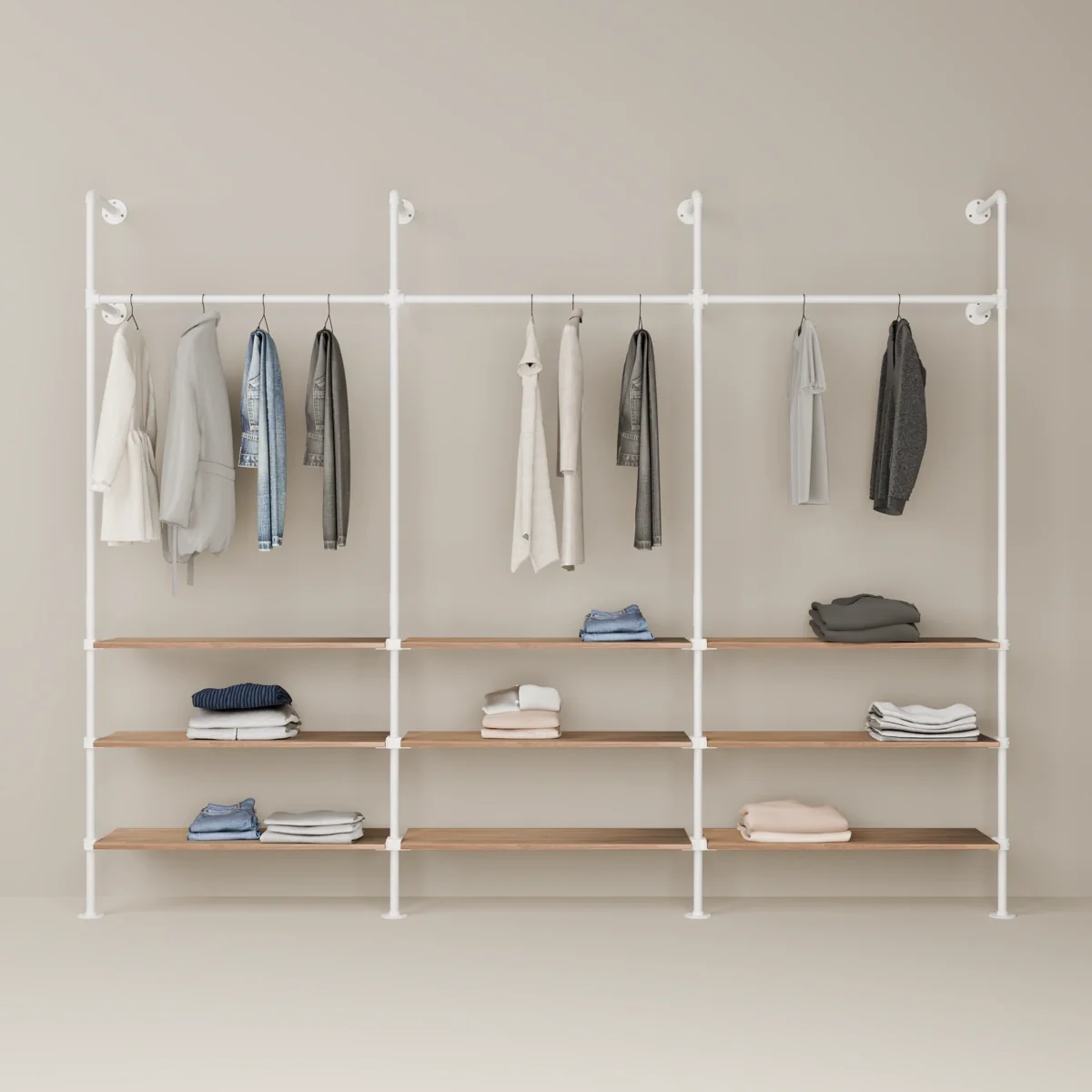 KIM 3 OAK – 9 planken | wit