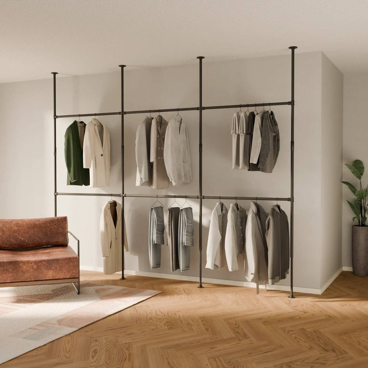 LOFT 3 – Telescopische kledingroede | Kledingroede uitschuifbaar - Image 2