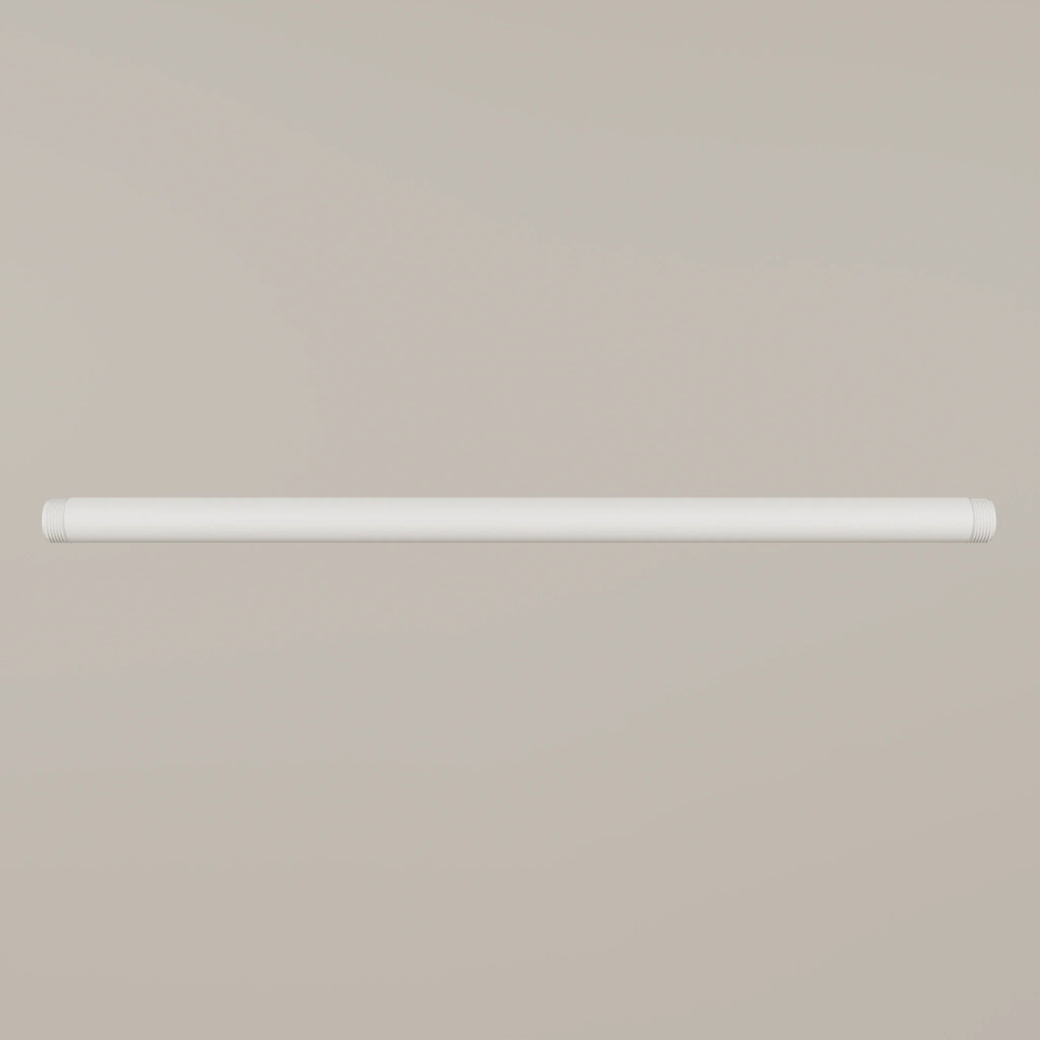 3/4" waterleiding met schroefdraad – wit | Diverse lengtes | Poedercoating | Malle gietijzer