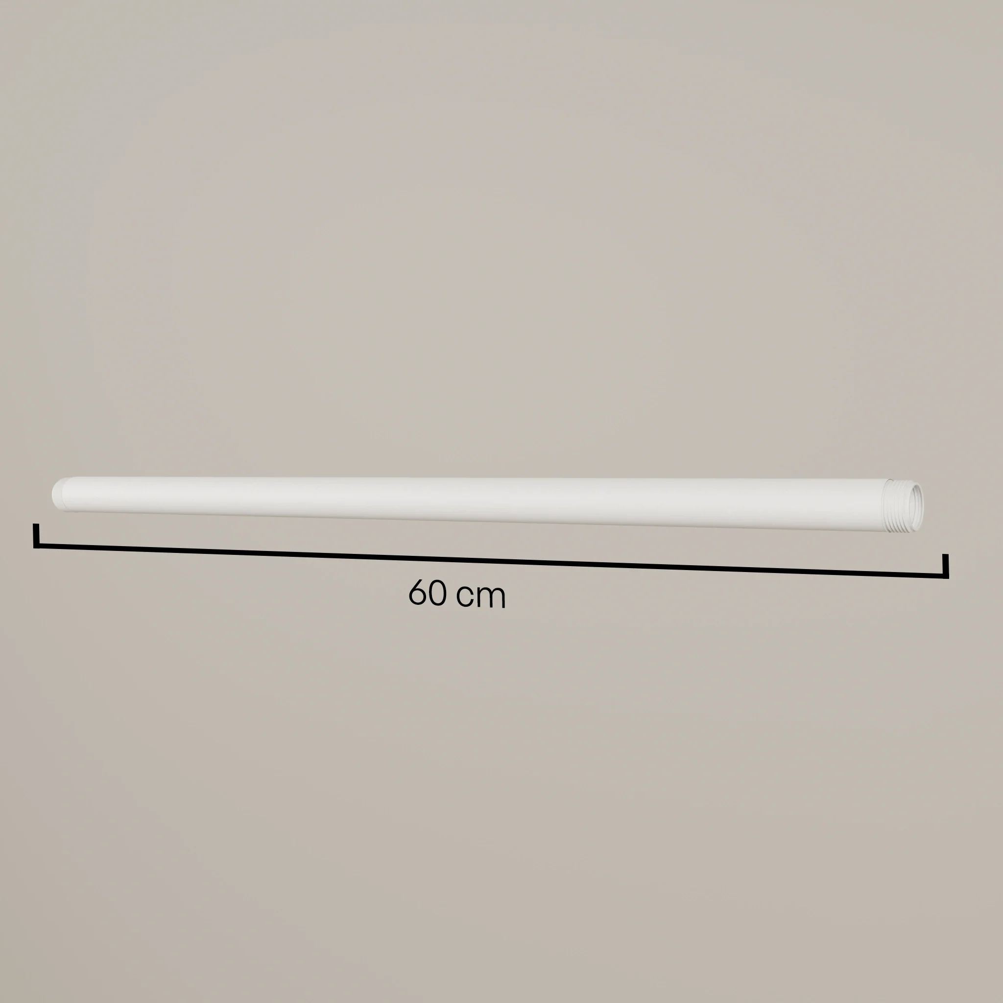 3/4" waterleiding met schroefdraad – wit | Diverse lengtes | Poedercoating | Malle gietijzer - Image 9
